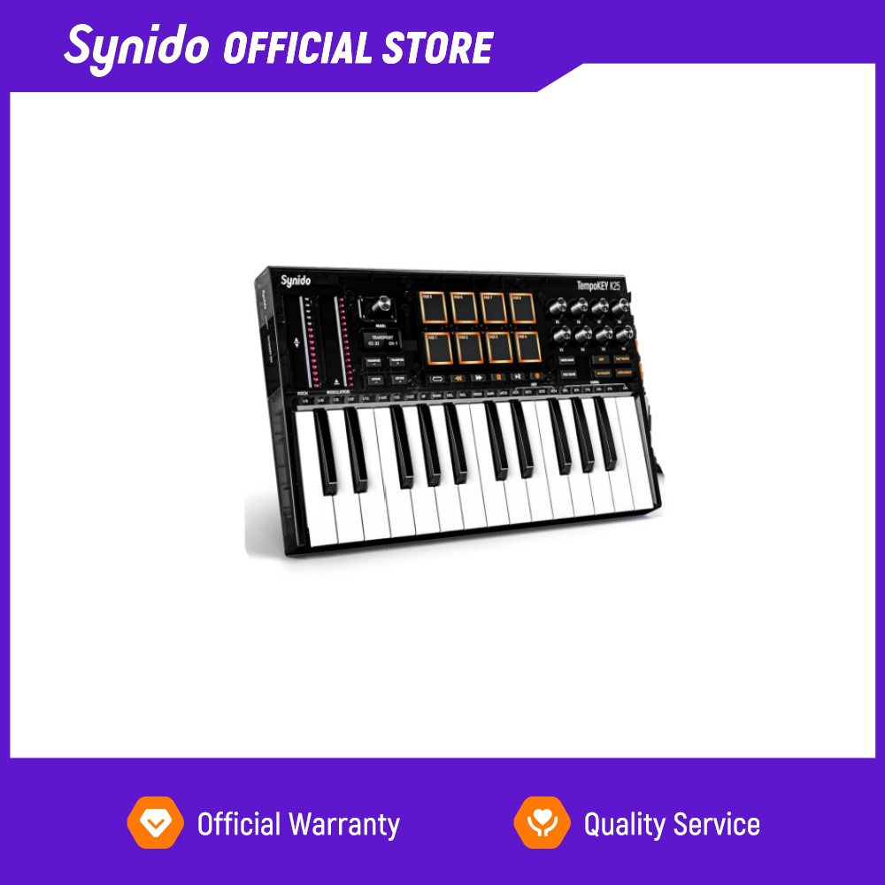 Midi Controller Pad - Synido Tempokey K25 USB MIDI Klavye