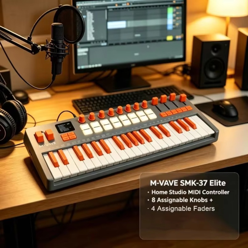 M-VAVE SMK-37 Elite MIDI Klavy - Midi Controller Pad incelemesi ve fiyatı