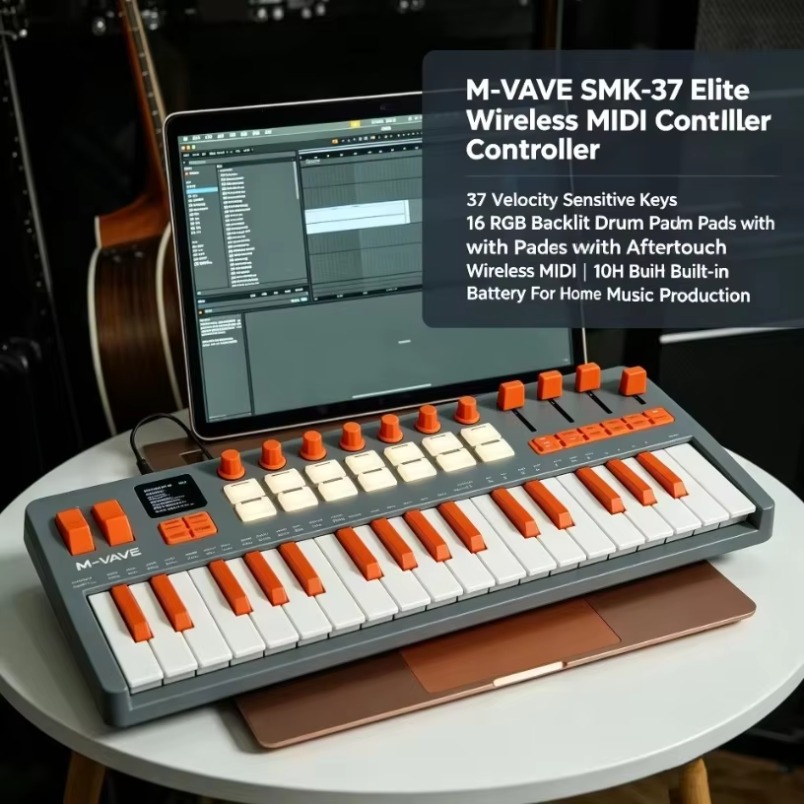 M-VAVE SMK-37 Elite MIDI Klavy - Midi Controller Pad incelemesi ve fiyatı